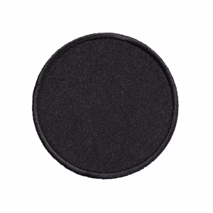 Black Iron On Patches
