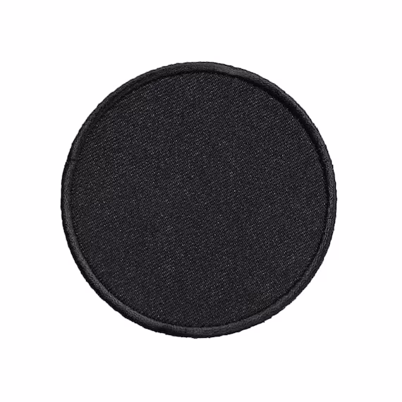 Black Iron On Patches