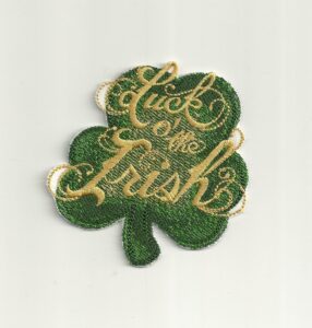 lucky chenille patch