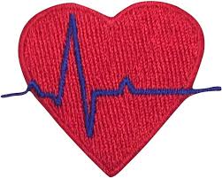 iron on patches heart