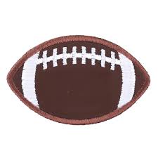 thumbnail image 2 of Iron On Football Patch Set – 4 Pack Embroidered Appliqué For Jerseys, Hats, DIY Crafts, Sports Theme, Taiwan 2 of 5