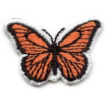 butterfly iron on patch