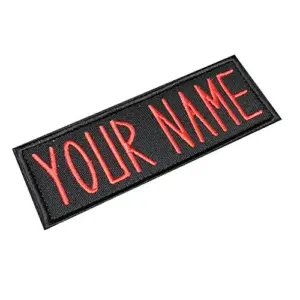 Iron On Name Patches