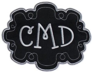 monogram patch iron on