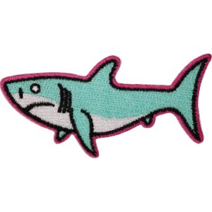 shark patches iron on