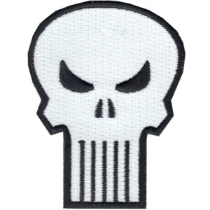 The Punisher Retro Skull Logo Iron on Patch