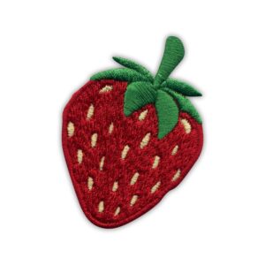 strawberry iron on patch