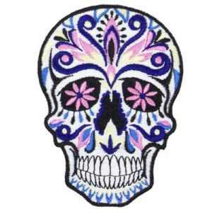 skull iron on patches