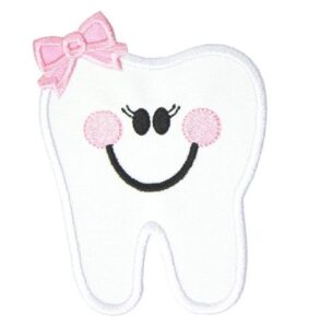 Tooth Iron On Patch Add Dental Delight to Your Wardrobe