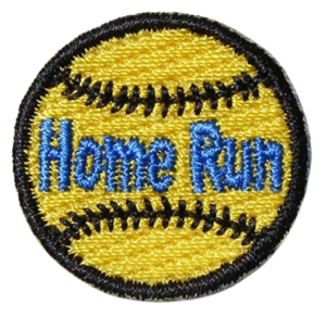 baseball iron on patch