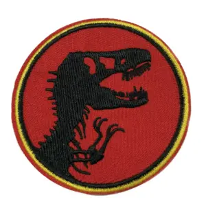 jurassic park iron on patch
