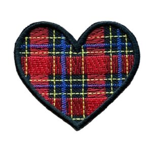 iron on plaid patches