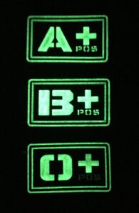 PVC Blood Type Patch Durable Medical