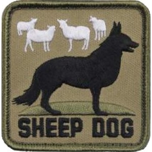 Sheepdog Morale Patch Guardian With Grit | Stitchpatches.com