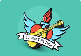4 strings and the truth lapel pins