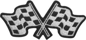 racing iron on patches