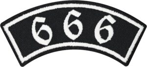666 Biker Patch