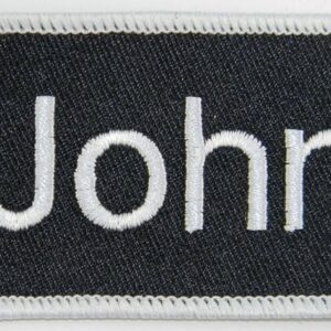 name embroidered
