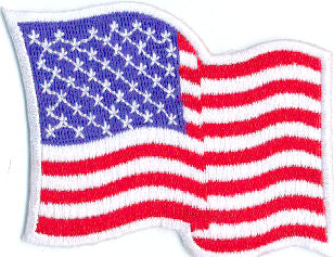 American Flag Embroidered Patch