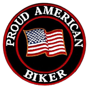 American Flag Biker Patches