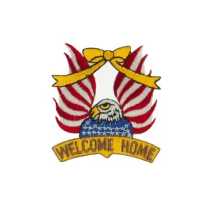 Welcome Flag Embroidered Patch