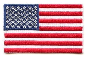Embroidered US Flag Patches