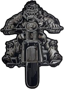 Gorilla Biker Patch