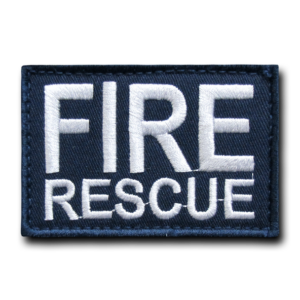 Fire Rescue Patch Emblem of Heroism and Service