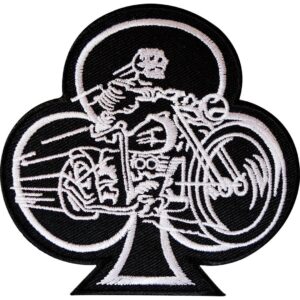 Black and White Biker Patches
