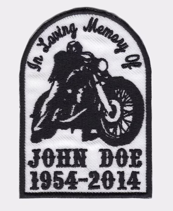 Custom Memorial Biker Patches