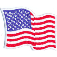 American Flag Embroidered Patches