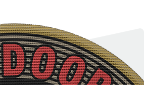 Applique Patches with heat cut or dye cut Borders