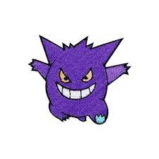 Gengar Patch Spooky Embroidered Design 1 Gengar Patch