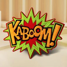 kaboom explosion embroidered patches