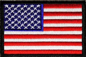 USA Flag Embroidered Patch