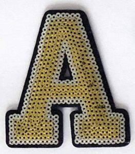 sequin letter patch