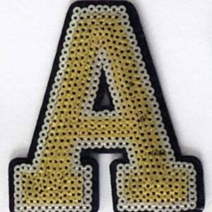 sequin letter patch