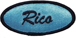 iron on vintage name patch