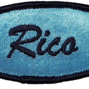 iron on vintage name patch