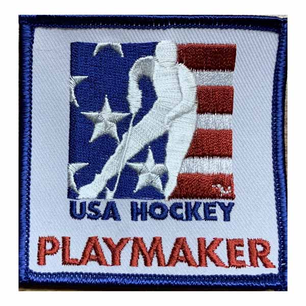 thumbnail image 2 of 7x7cm Embroidered Badge Hockey Player Embroidered Patch - Iron On Or Sew On For Jackets & Jeans Embroidered Iron-on Patch 2 of 10