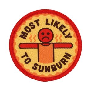 quirky iron on patch