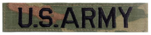 Army Name Tapes Patches