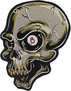 punk biker jacket back patch