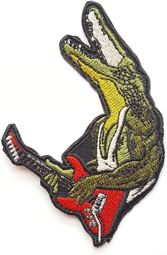 punk jacket with sewn on patches