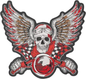 punk biker jacket patches