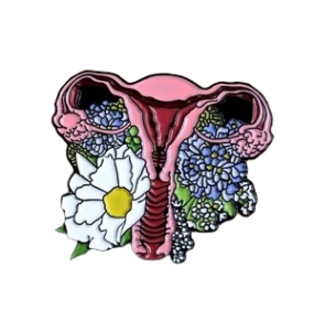 Anatomical Uterus Enamel Pin