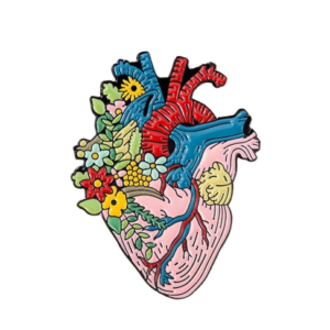 Anatomical Heart Enamel Pin