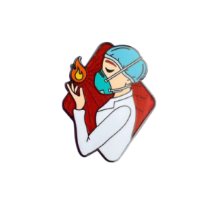 Burn Out Medical Enamel Pin