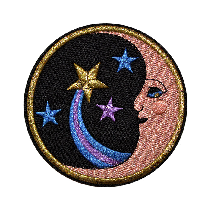 punk patches moons stars