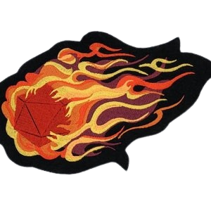 Flying Fire Ball Punk Back Patch